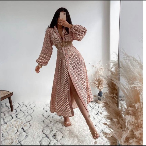 Zara Dresses & Skirts - ZARA PINK SUNMER DRESS NWT (DISCONTINUED)